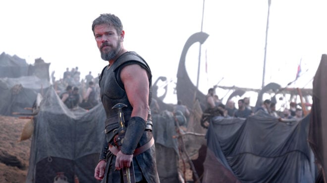 Matt Damon as Odysseus in "The Odyssey."