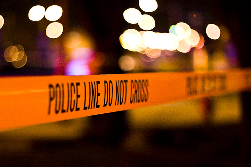 Police tape line