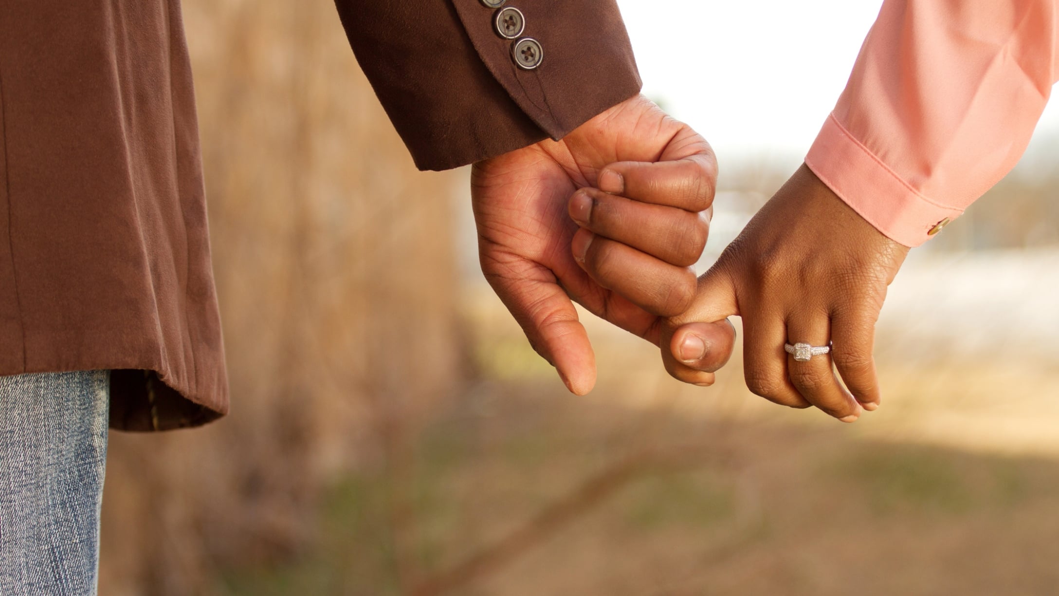 man-woman-engaged