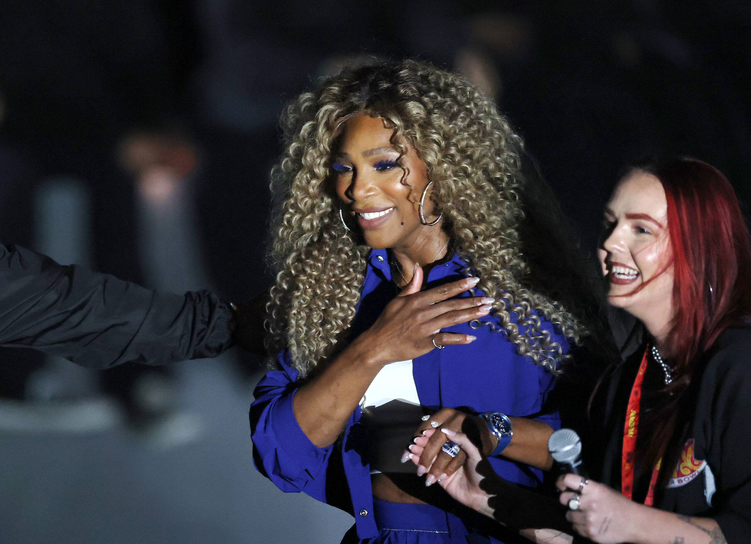 Serena Williams performs onstage during the Apple Music Super Bowl LIX Halftime Show at Caesars Superdome on Sunday, Feb. 9, 2025, in New Orleans. (Emilee Chinn/Getty Images/TNS)