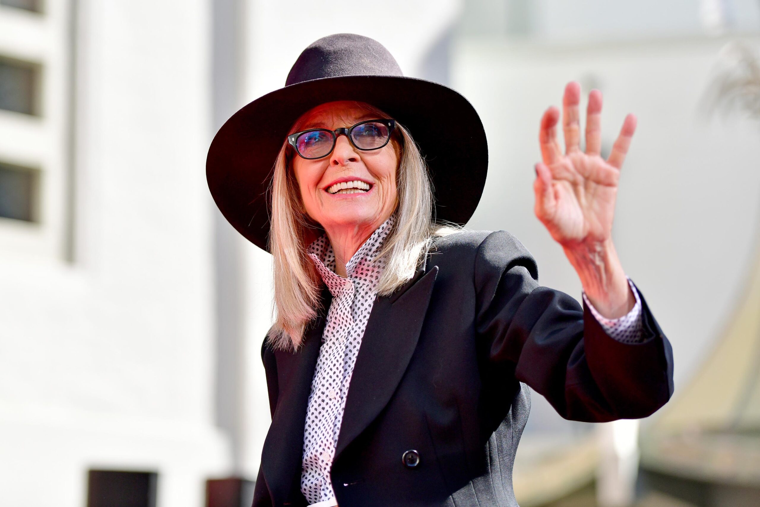 Diane Keaton attends the Handprint and Footprint in Cement Ceremony for Actress Diane Keaton hosted by TCL Chinese Theatre on Aug.11, 2022, in Hollywood.