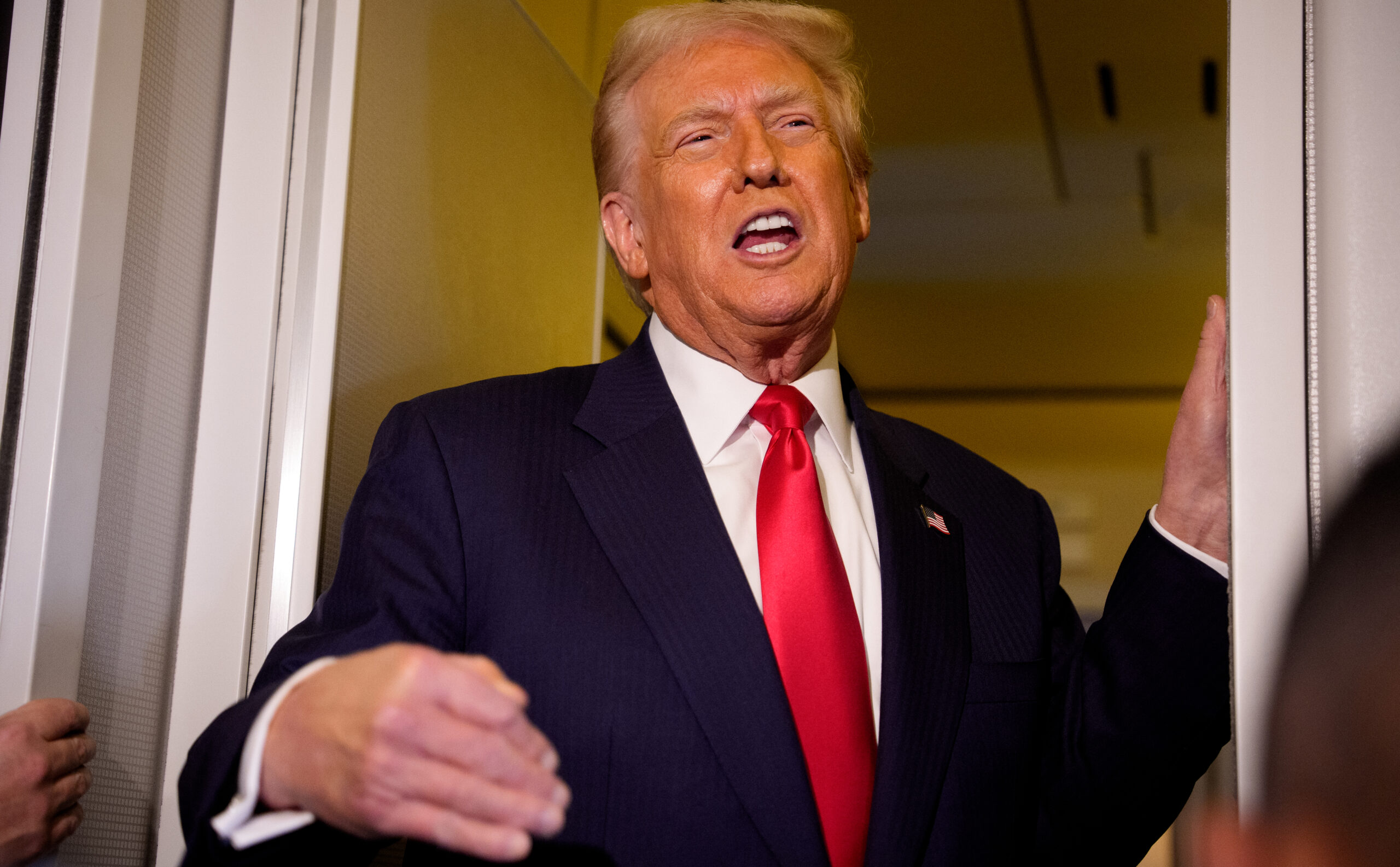 Donald Trump on Airforce One