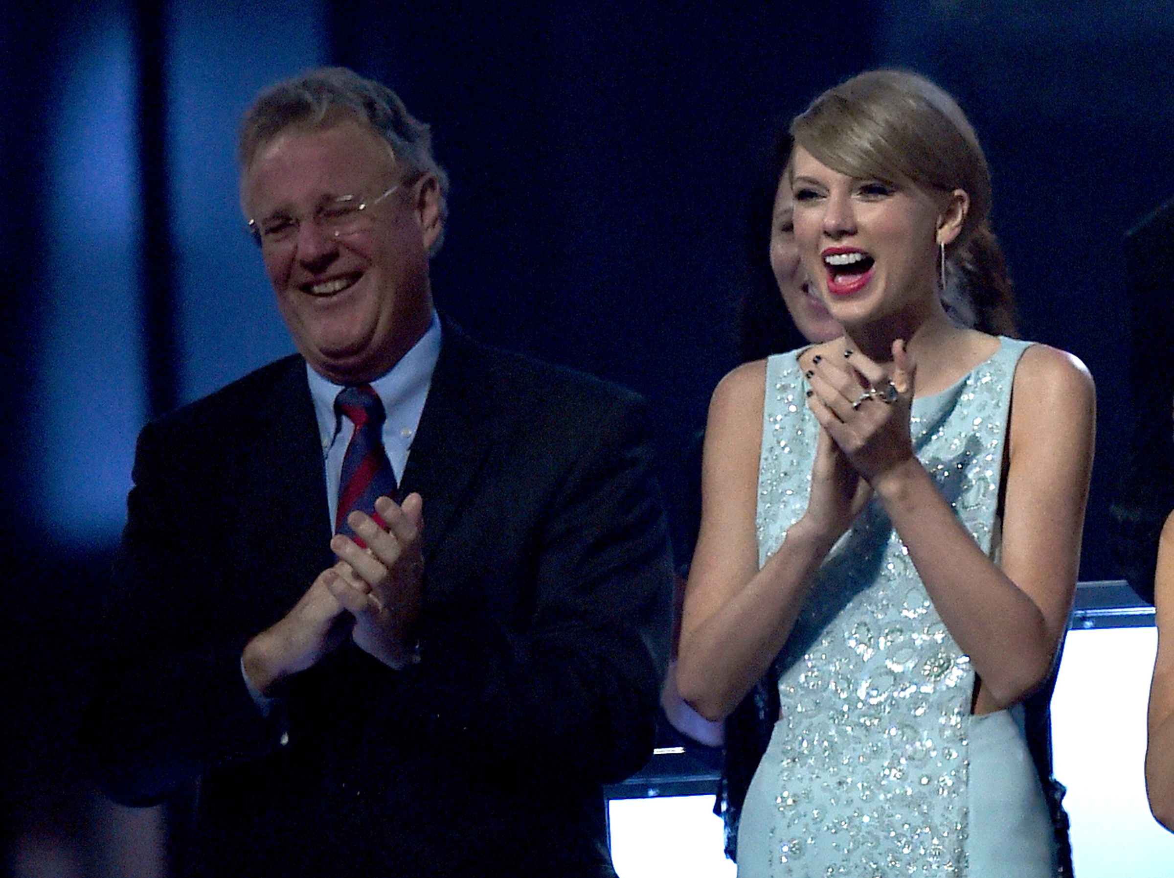 Scott Kingsley Swift (left) and his daughter, honoree Taylor Swift