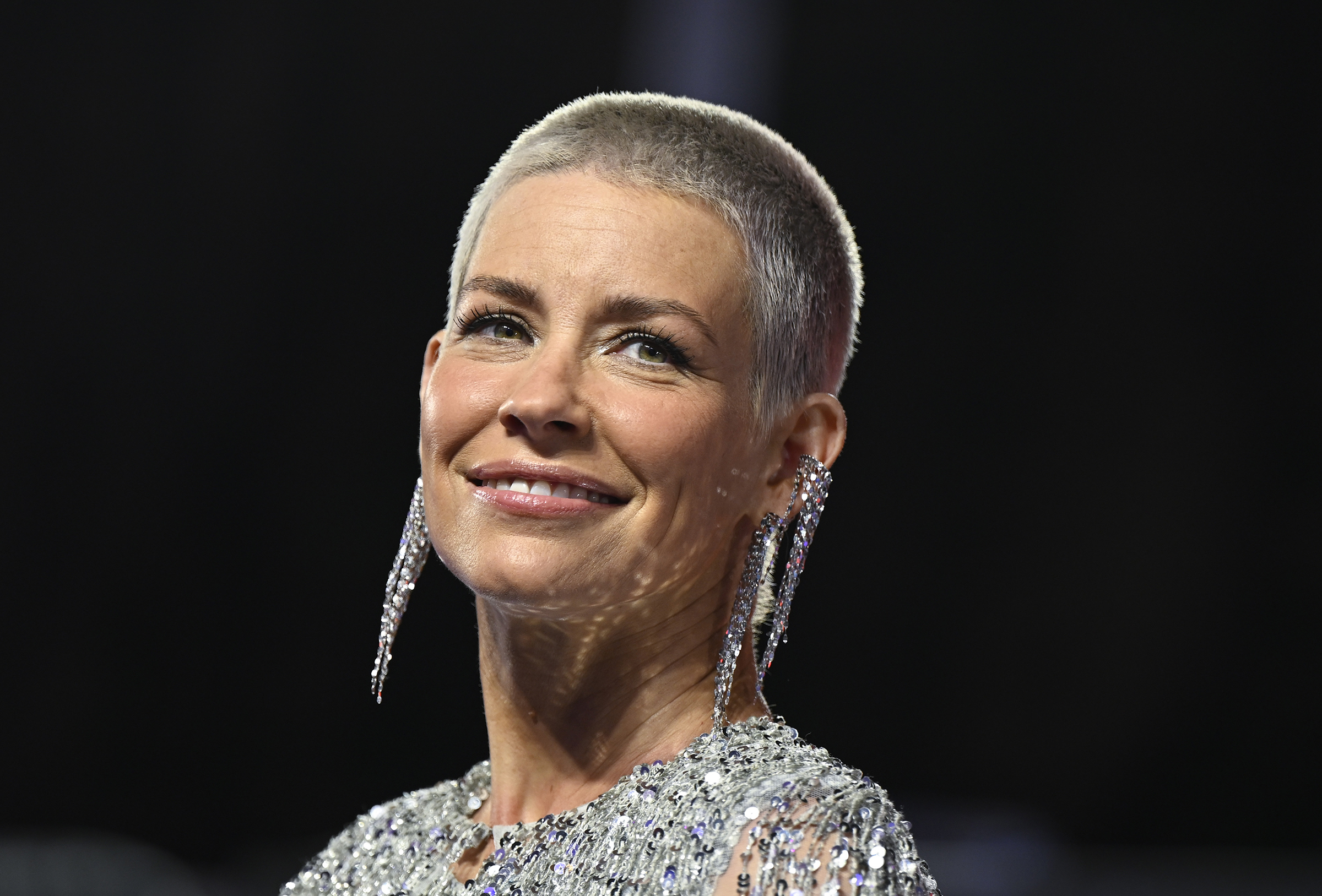 Evangeline Lilly attends the UK Gala Screening of Marvel's Ant-Man and the Wasp: Quantumania