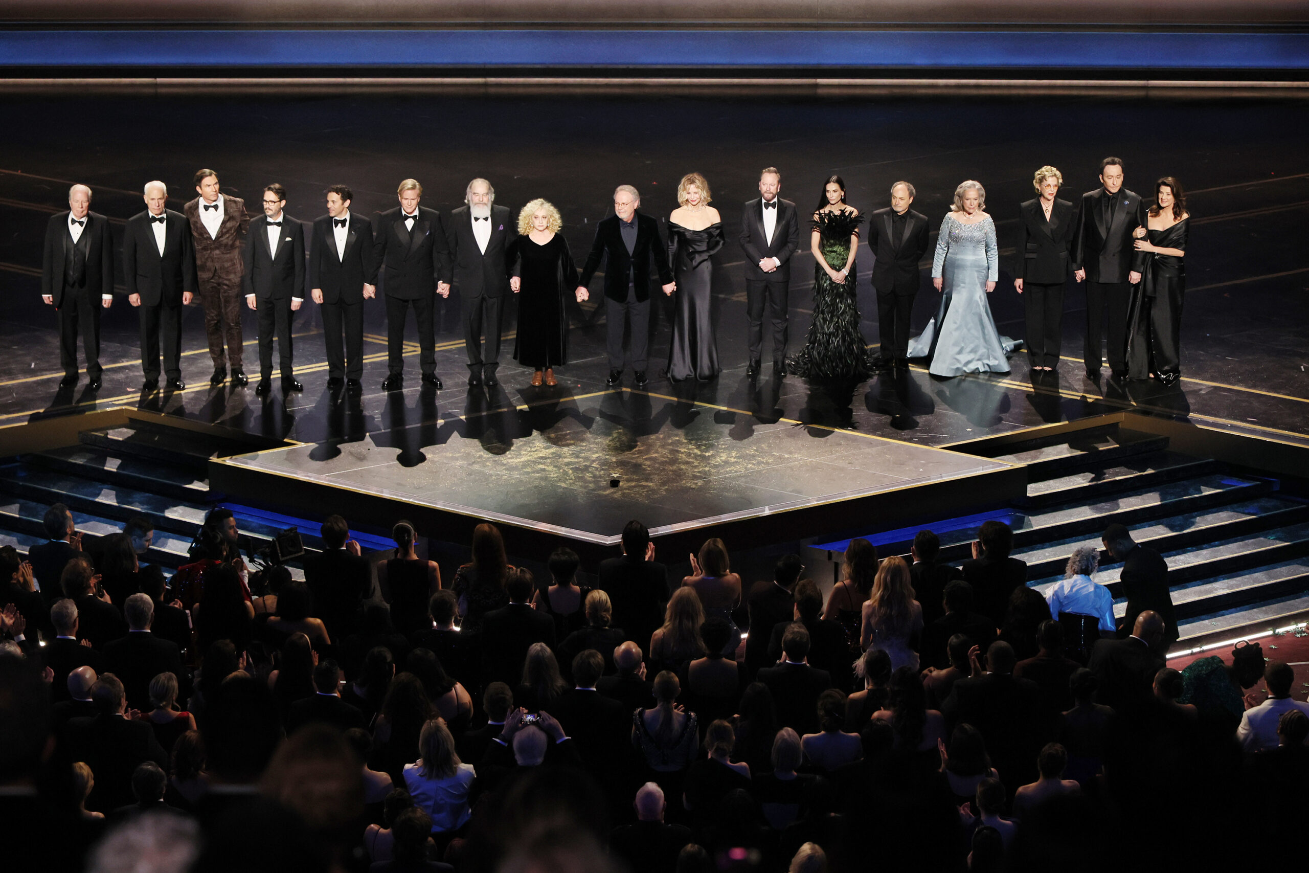 Billy Crystal and the stars of several Rob Reiner films pay tribute to the late filmmaker