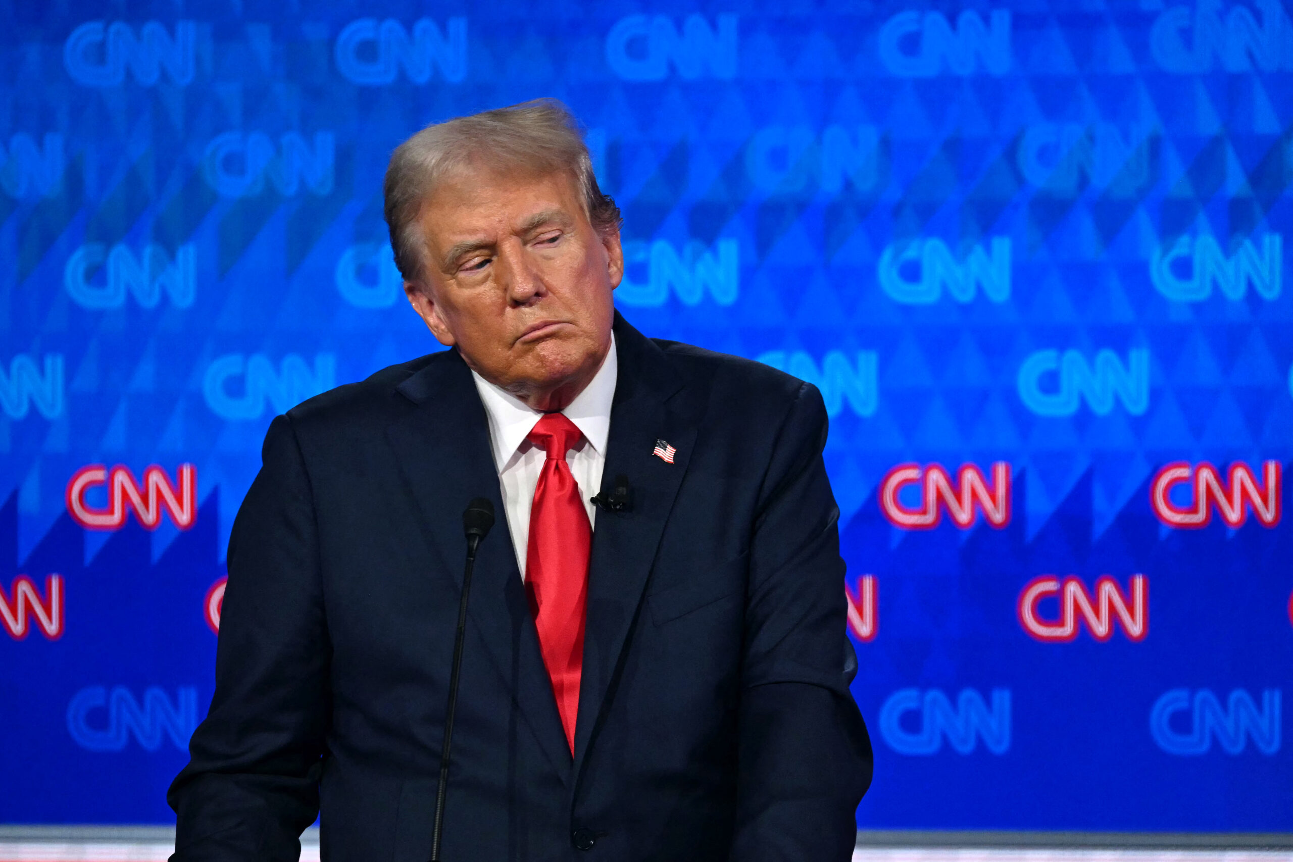 Former US President and Republican presidential candidate Donald Trump