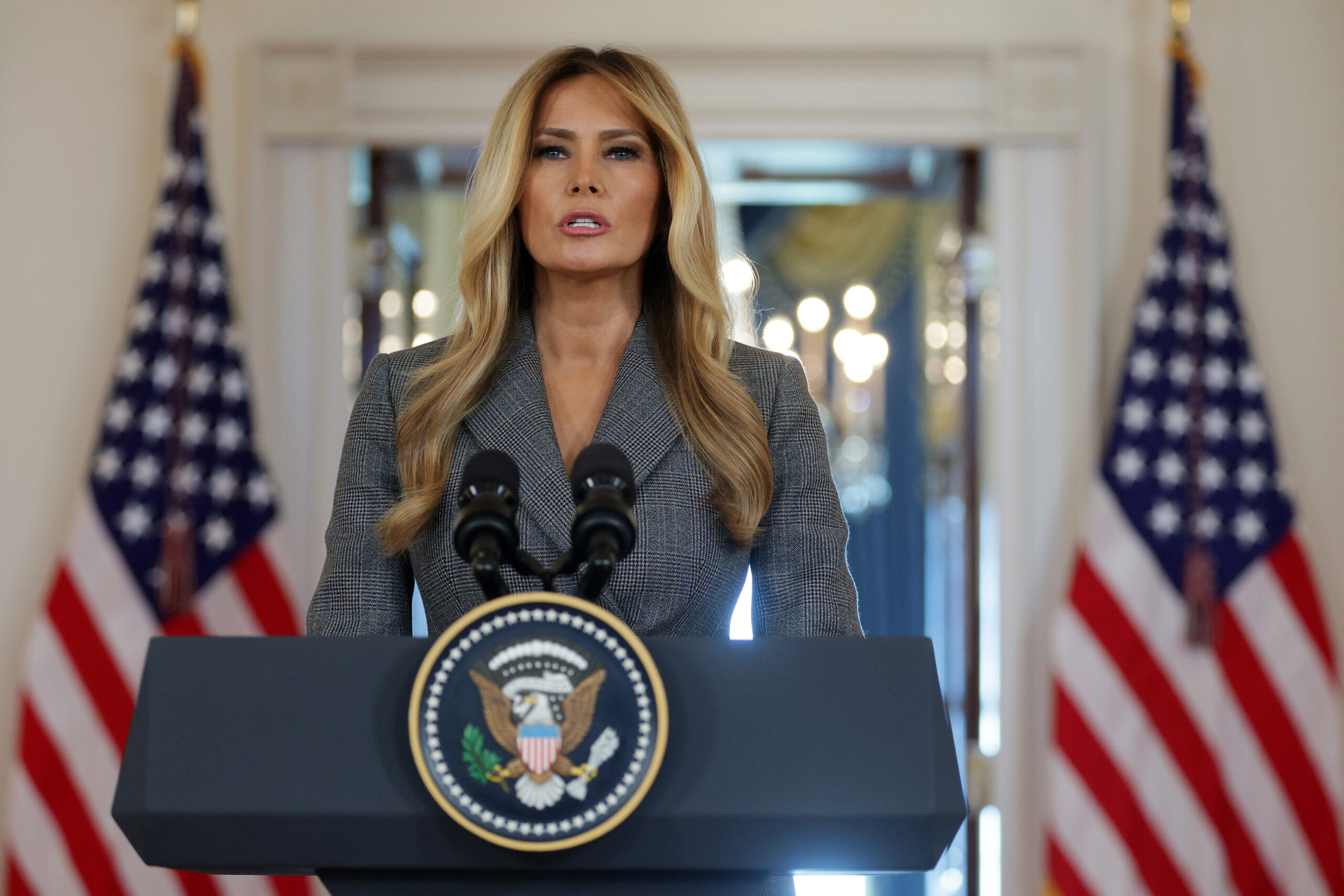 U.S. first lady Melania Trump