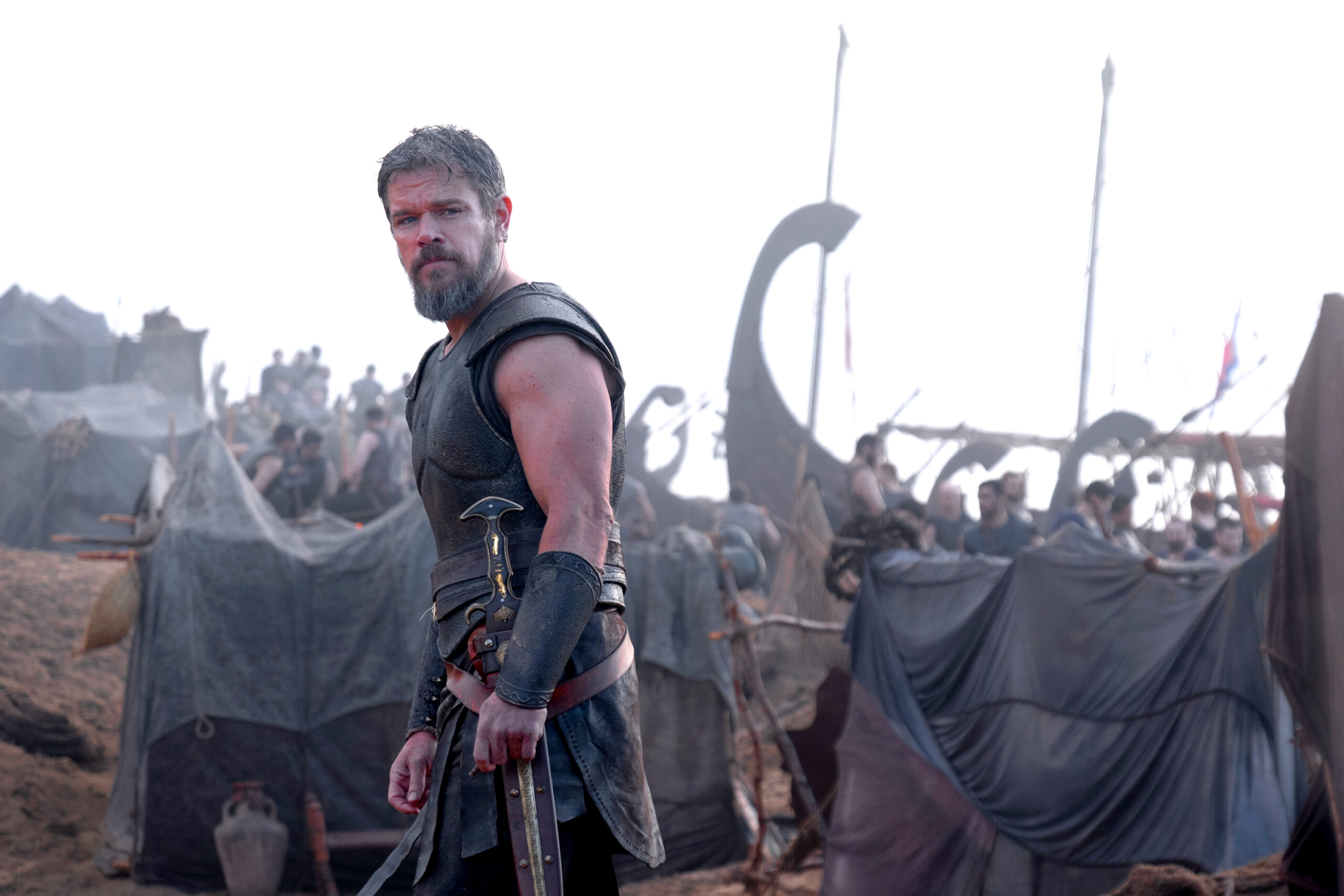 Matt Damon as Odysseus in "The Odyssey."
